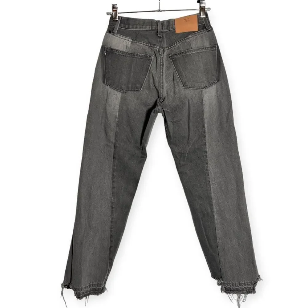 Frame Le Mix Nouveau Jeans SIZE 25 RUNS SMALL Ash Gray Two Tone Raw Hem - Picture 3 of 14